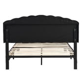 Evie Home Black Aldgate Velvet Bed
