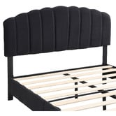 Evie Home Black Aldgate Velvet Bed