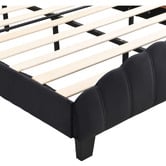 Evie Home Black Aldgate Velvet Bed