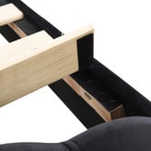 Evie Home Black Aldgate Velvet Bed