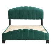 Evie Home Green Aldgate Velvet Bed