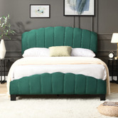 Evie Home Green Aldgate Velvet Bed