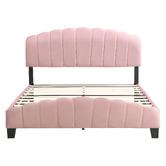 Evie Home Pink Aldgate Velvet Bed