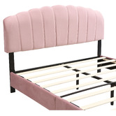 Evie Home Pink Aldgate Velvet Bed