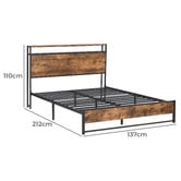 Evie Home Abbey Steel Bed