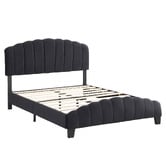Evie Home Black Aldgate Velvet Bed