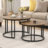 Evie Home 2 Piece Myra Nesting Coffee Table Set