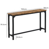Evie Home 3 Seater Myra Bar Table &amp; Stool Set