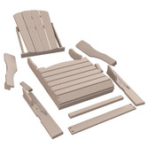 Evie Home Ehommate Outdoor Adirondack Chair
