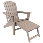 Evie Home Ehommate Outdoor Adirondack Chair with Footrest