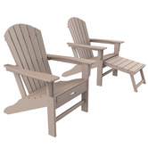Evie Home Ehommate Outdoor Adirondack Chair with Footrest