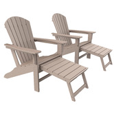 Evie Home Ehommate Outdoor Adirondack Chair with Footrest