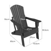 Evie Home Jeyvi Adirondack Chair