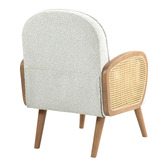 Evie Home Attila Rubberwood Armchair