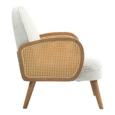 Evie Home Attila Rubberwood Armchair