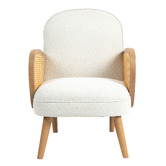 Evie Home Attila Rubberwood Armchair