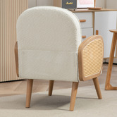 Evie Home Attila Rubberwood Armchair