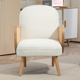 Evie Home Attila Rubberwood Armchair