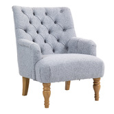Evie Home Omar Button Tufted Armchair