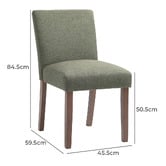 Evie Home Savoy Rubberwood Dining Chairs