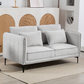 Evie Home Claudia 2 Seater Upholstered Sofa