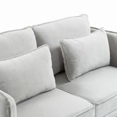 Evie Home Claudia 2 Seater Upholstered Sofa