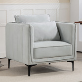Evie Home Claudia Velvet Armchair