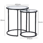 Evie Home 2 Piece Amelia Nesting Side Table Set
