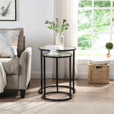 Evie Home 2 Piece Amelia Nesting Side Table Set