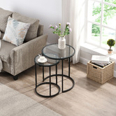 Evie Home 2 Piece Amelia Nesting Side Table Set