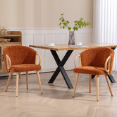 Evie Home Watson Boucle Dining Chairs