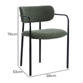 Evie Home Chanel Boucle Dining Chairs