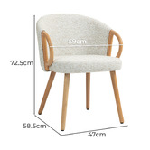 Evie Home Watson Boucle Dining Chairs