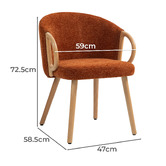 Evie Home Watson Boucle Dining Chairs