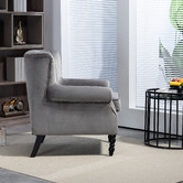 Evie Home Cooper Velvet Armchair
