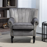 Evie Home Cooper Velvet Armchair