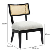 Evie Home Hudson Rubberwood Accent Chair