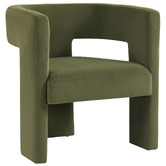 Evie Home Pomaire 3 Legged Velvet Occasional Chair