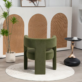 Evie Home Pomaire 3 Legged Velvet Occasional Chair