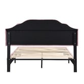 Evie Home Vera Button Tufted Velvet Bed Frame