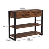 Evie Home Sion 2 Drawer Console Table