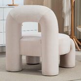 Evie Home Samir Velvet Accent Chair