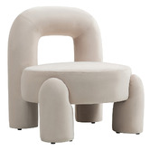 Evie Home Samir Velvet Accent Chair