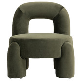 Evie Home Samir Velvet Accent Chair