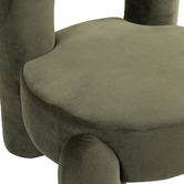 Evie Home Samir Velvet Accent Chair