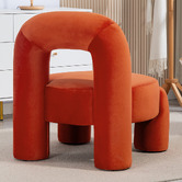 Evie Home Samir Velvet Accent Chair