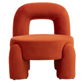 Evie Home Samir Velvet Accent Chair