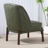 Evie Home Case Faux Leather Accent Chair