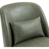 Evie Home Case Faux Leather Accent Chair