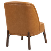 Evie Home Case Faux Leather Accent Chair